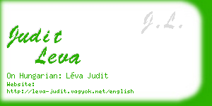 judit leva business card